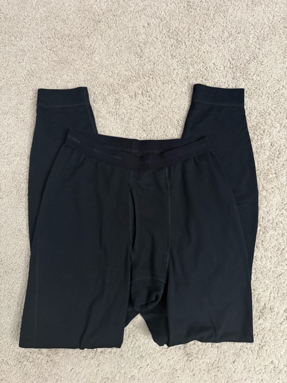 Black Men's Long Johns Patagonia Base Layer